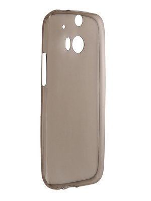   HTC One M8 Krutoff Silicone Transparent-Black 10656