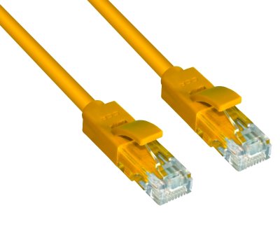   Greenconnect UTP 24AWG cat.6 RJ45 T568B 0.3m Yellow GCR-LNC602-0.3m