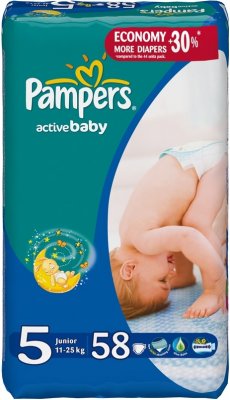  Pampers Active Baby Dry-Junior 11-16  60 