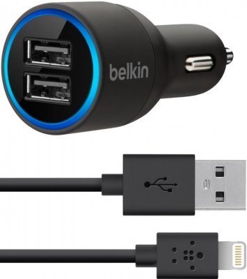  Belkin Car Charger  iPhone 5 / 5S / SE / iPad mini / iPad 4 / iPod Nano 7 / iPod Touch 5 F