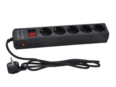   Perfeo 5 Sockets 3m Black PF-SP-5/3.0-B