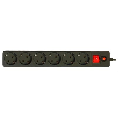   CBR 6 Sockets 3m CSF 2600-3 Black PC