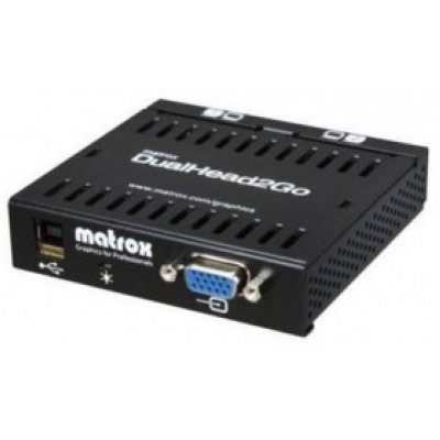 Коммутатор видеосигнала Matrox D2G-A2A-IF, DualHead2Go, enables you to attach two displays to your