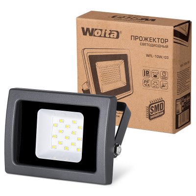   Wolta WFL-10W/03 10W 220V 5500K SMD IP65 Black