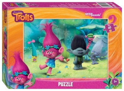  Step puzzle DreamWorks Trolls (81148) , : 60 .