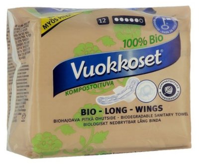 Vuokkoset  Long Wings 100% Bio 12 .