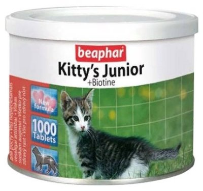    Beaphar Kitty's Junior + Biotine 1000 .