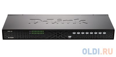 KVM переключатель D-Link KVM-140/A1A 8 портов (downstream), 9 x клавиатура, 9 x мышь, 9 x видео, 1 x