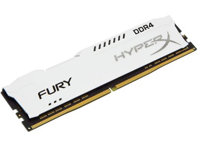 Модуль памяти Kingston HyperX Fury White DDR4 DIMM 2400MHz PC4-19200 CL15 - 8Gb HX424C15FW2/8