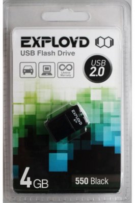 USB - Exployd USB Flash 4Gb - 550 Black EX004GB550-mini-B