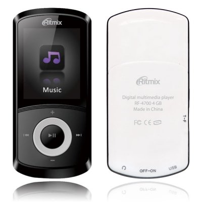  Ritmix (RF-3400-4Gb) White (MP3 Player, FM, 4Gb, 1"OLED, , microSDHC, USB2.0, Li-Pol)