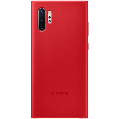  Samsung Leather Cover  Note 10+, Red