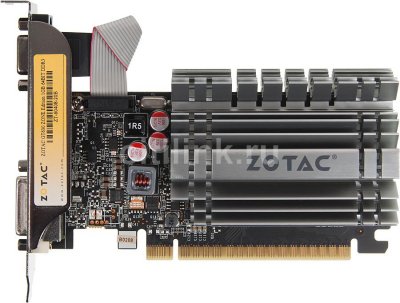  1Gb (PCI-E) Zotac GT610 Synergy Edition c CUDA (GFGT610, GDDR3, 64 bit, HDCP, VGA, DVI, H
