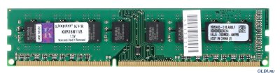   DIMM 8Gb DDR3 PC12800 1600MHz Kingston CL11 SR x4 w/ TS (KVR16R11S4/ 8) ECC Reg