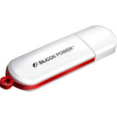   32GB USB Drive (USB 2.0) Silicon Power LuxMini 320 White