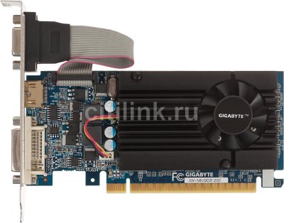 GigaByte GV-N610D3-1GI  PCI-E NVIDIA GeForce GT 610 Low Profile 1GB GDDR3 64bit 810/1333MH