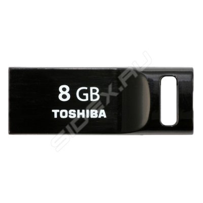   8GB USB Drive (USB 2.0) Toshiba Suruga Mini black (THNU08SIPBLK(6)