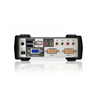 Переключатель KVM Aten CS1732B KVM+Audio+USB 2.0, 1 user USB+VGA =) 2 cpu PS2/USB+VGA, со шнурами US