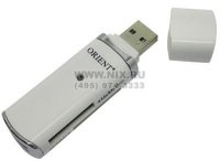    Mini Card R/W Orient CR-010 (SDHC/microSD/MMC/MS/MS Duo/M2), USB 2.0,